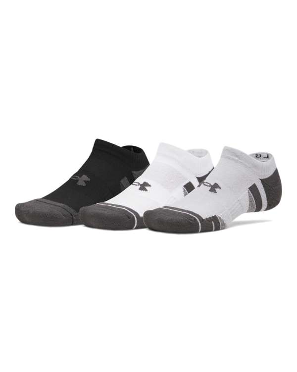 UA Performance Tech Unisex 3-Pack No Show Socks 