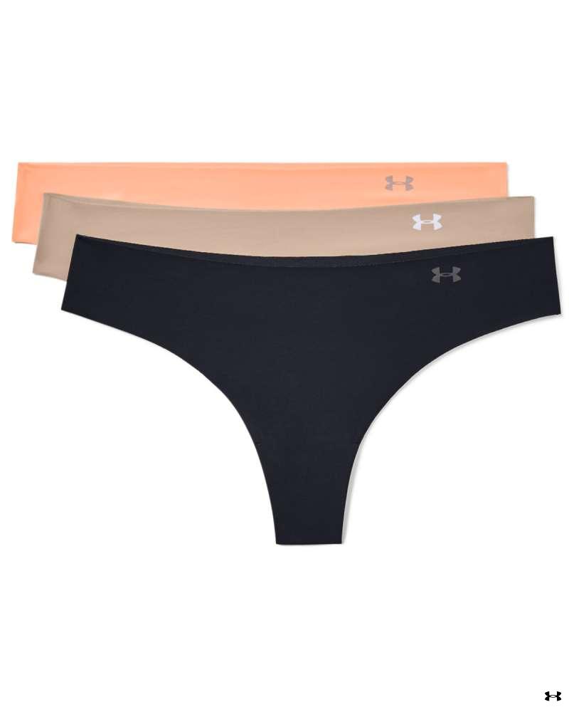 Women's UA Pure Stretch Thong 3-Pack Underwear 