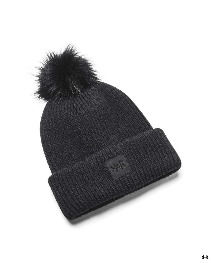 Women's UA Halftime Ribbed Pom Beanie 