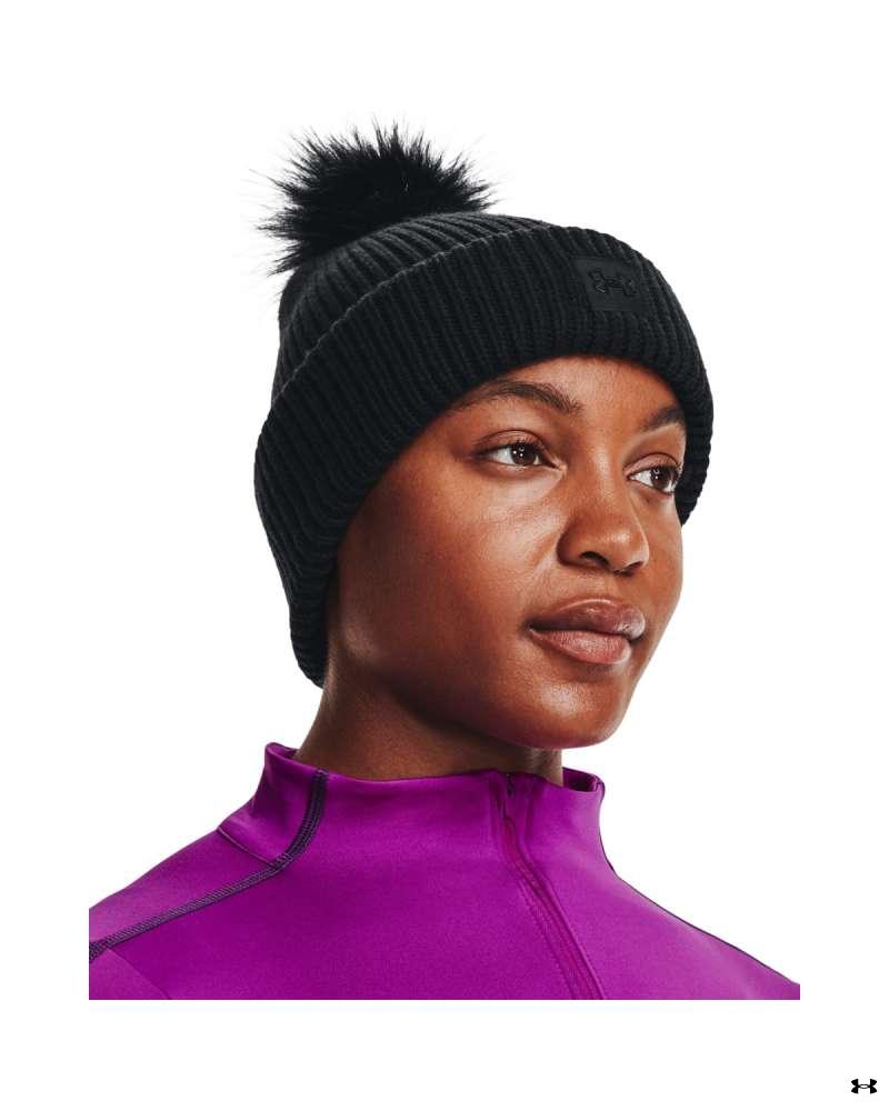 Women's UA Halftime Ribbed Pom Beanie 