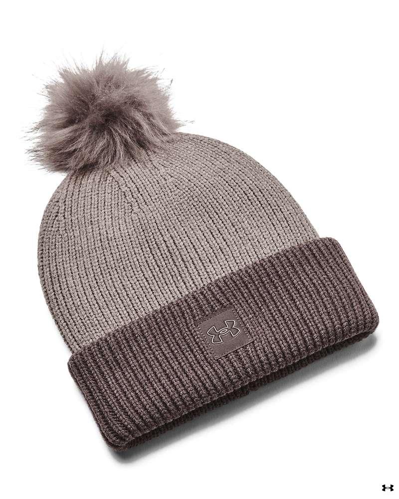 Women's UA Halftime Ribbed Pom Beanie