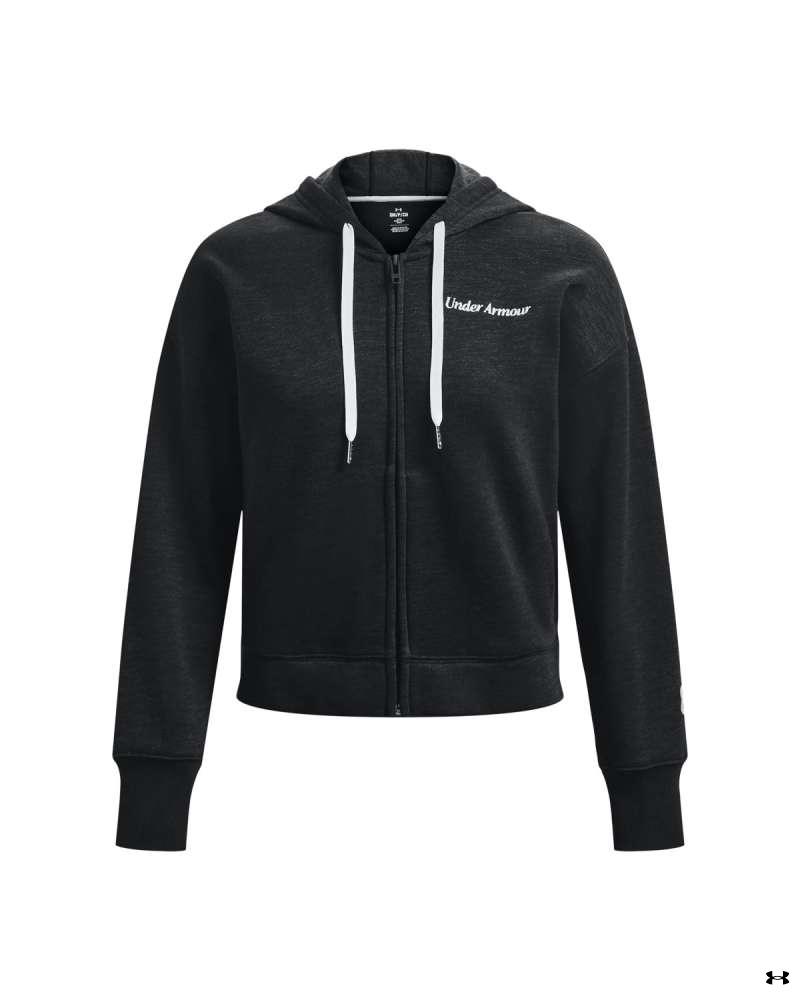 Women's UA Essential Fleece Script Full-Zip Long Sleeve Hoodie