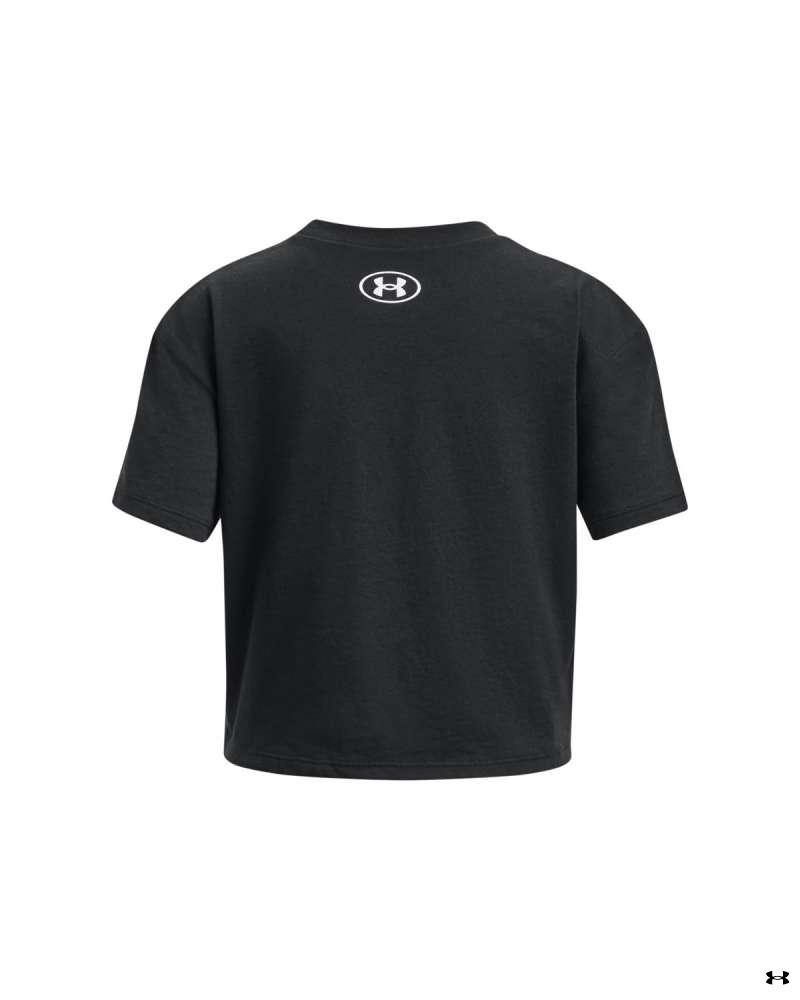 Girls' UA Crop Logo Short Sleeve 