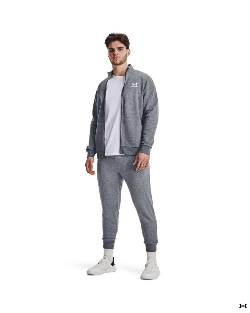 Men's UA Essential Fleece Track Long Sleeve Jacket 