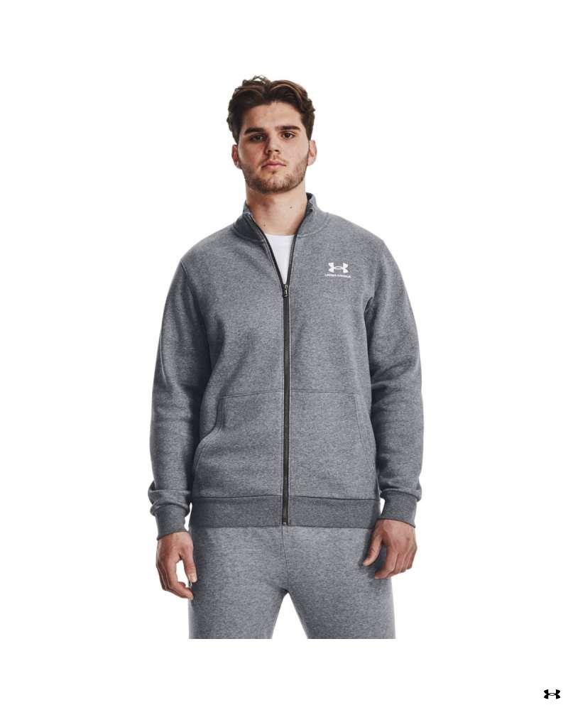 Men's UA Essential Fleece Track Long Sleeve Jacket 