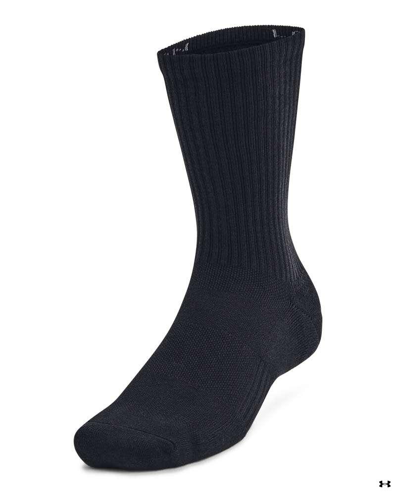 UA Training Cotton Unisex 3-Pack Crew Socks 