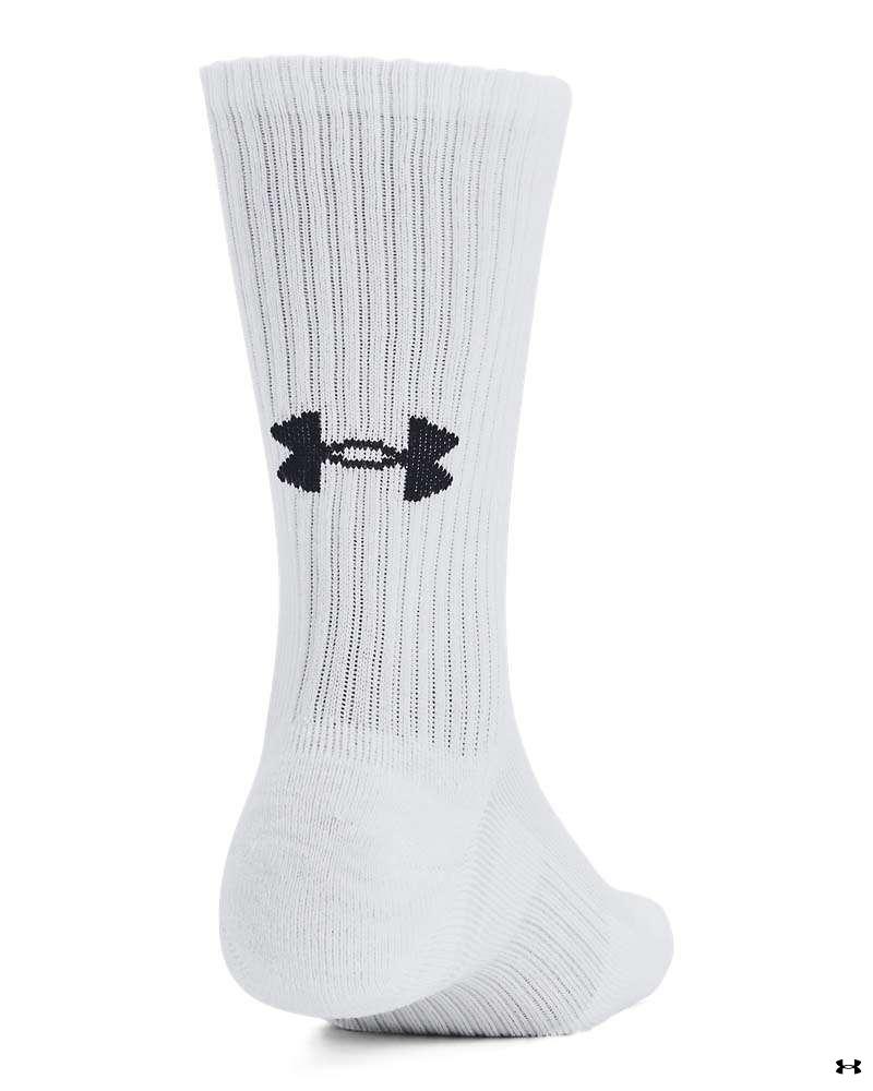 UA Training Cotton Unisex 3-Pack Crew Socks 