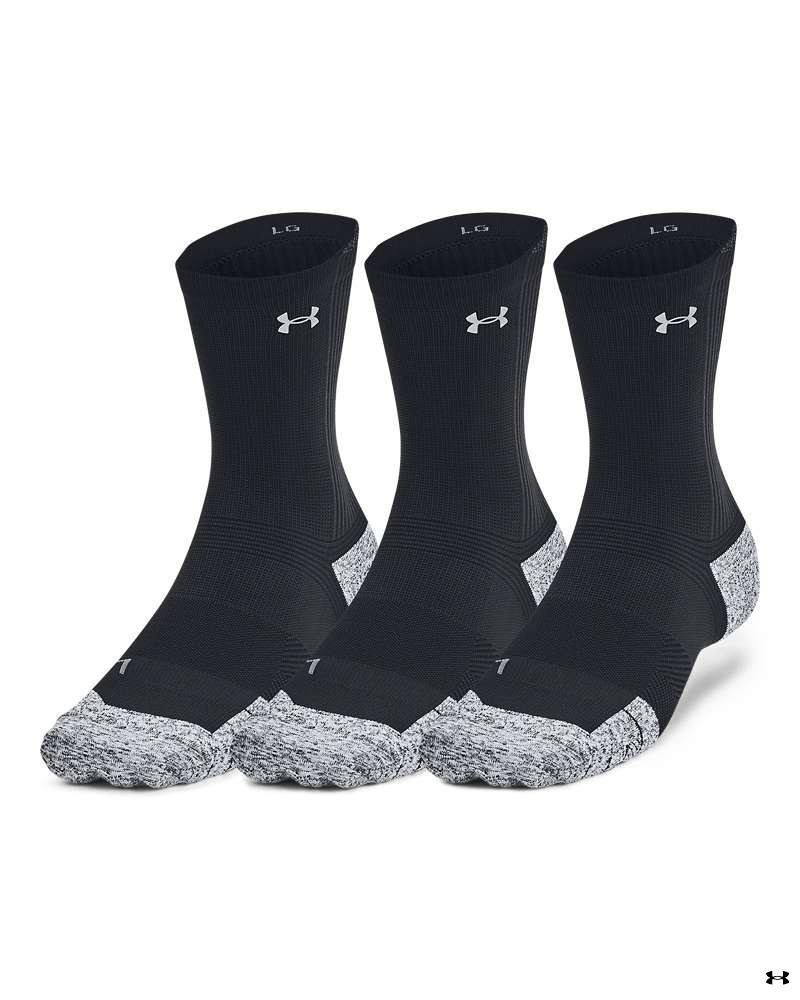 UA ArmourDry® Run Cushion Unisex 3-Pack Mid-Crew Socks 