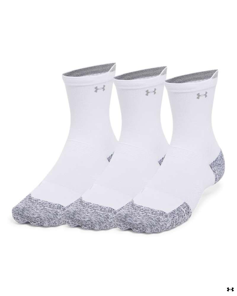 UA ArmourDry® Run Cushion Unisex 3-Pack Mid-Crew Socks 