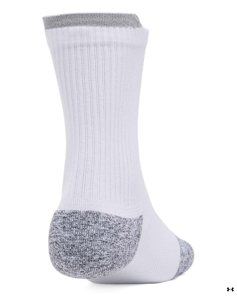 UA ArmourDry® Run Cushion Unisex 3-Pack Mid-Crew Socks 