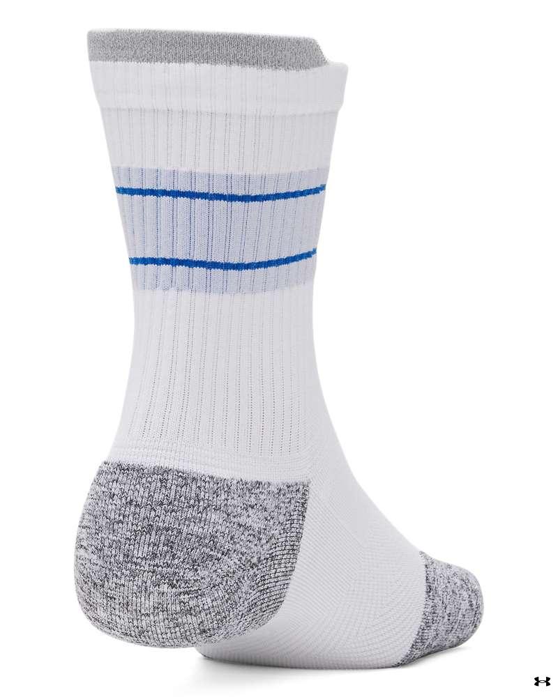 UA ArmourDry® Run Cushion Unisex 3-Pack Mid-Crew Socks 