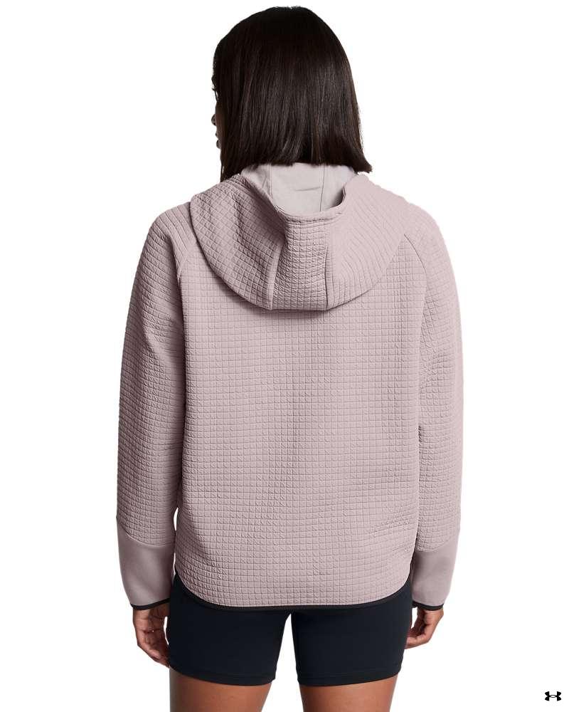 Women's UA Unstoppable Fleece Grid Full Zip Long Sleeve Hoodie