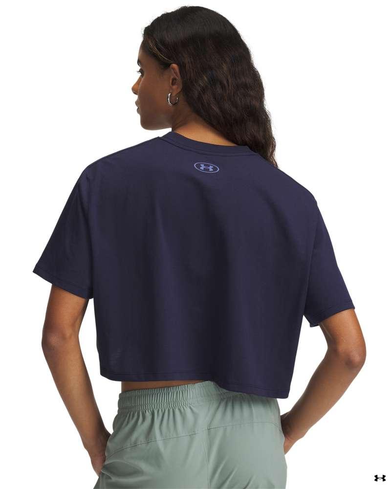 UA SCRIPT BOXY CROP SS