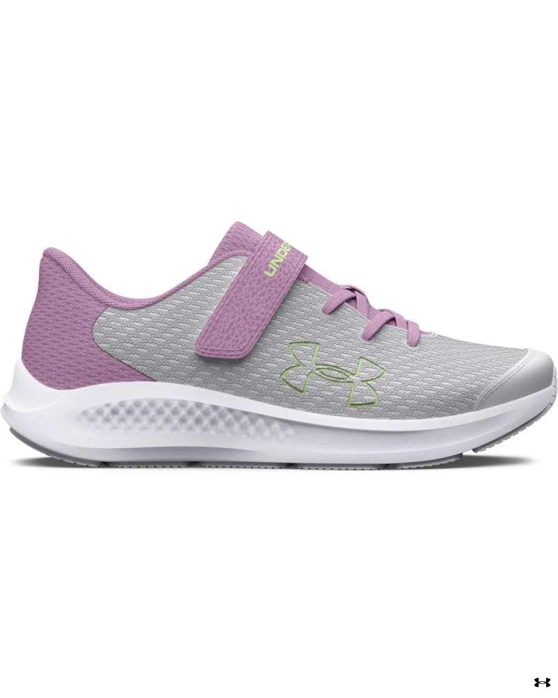 Girls' Pre-School UA Pursuit 3 AC Big Logo Running Shoes 