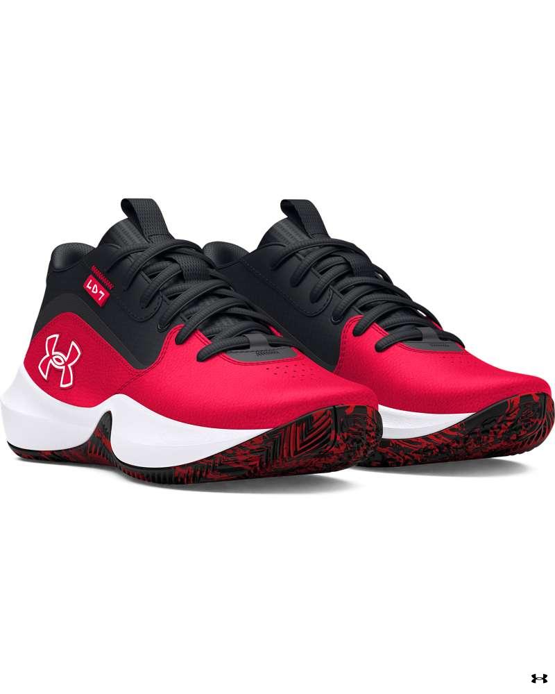 UA Lockdown 7 Grade School Basketball Shoes 