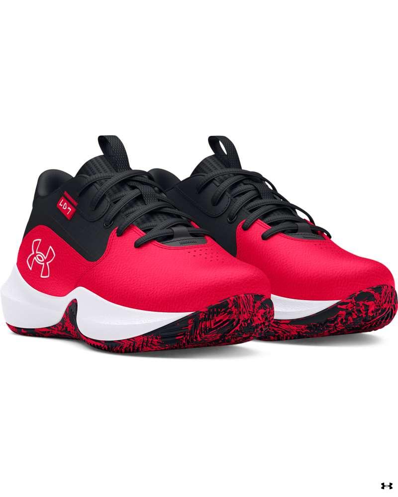 UA Lockdown 7 Grade School Basketball Shoes 