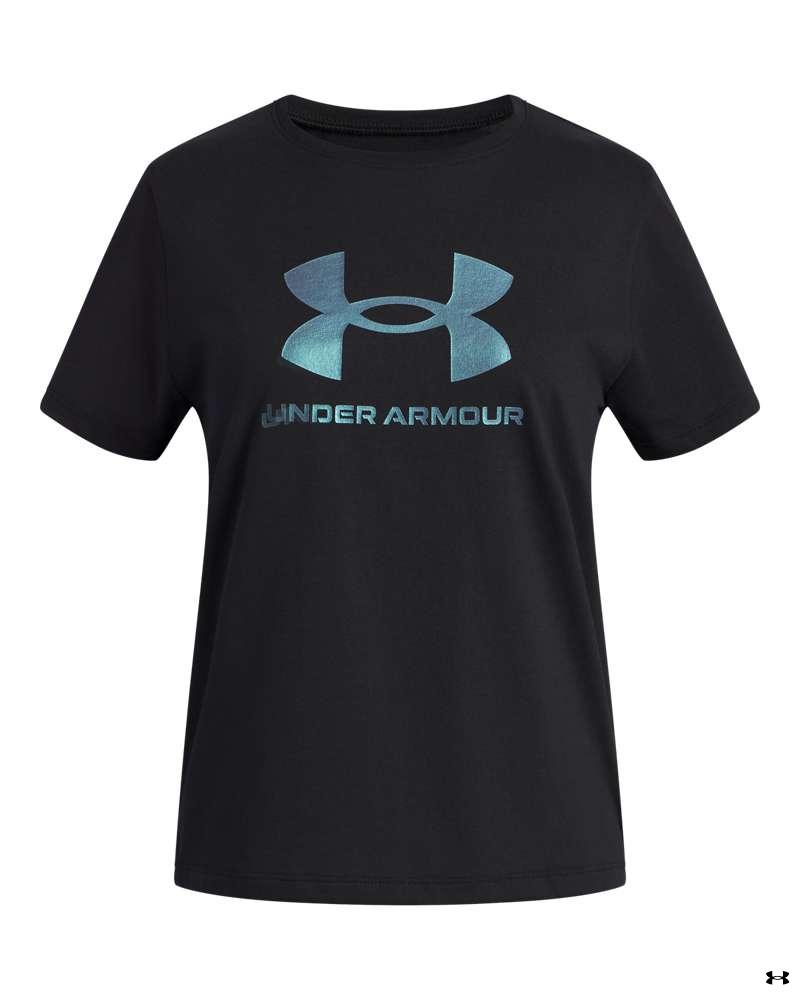 UA Rival Shimmer Girls' Short Sleeve